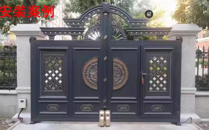 小区入户大门开门机安装案例